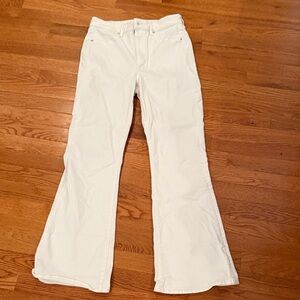 American Eagle Outfitters White Flare Jeans